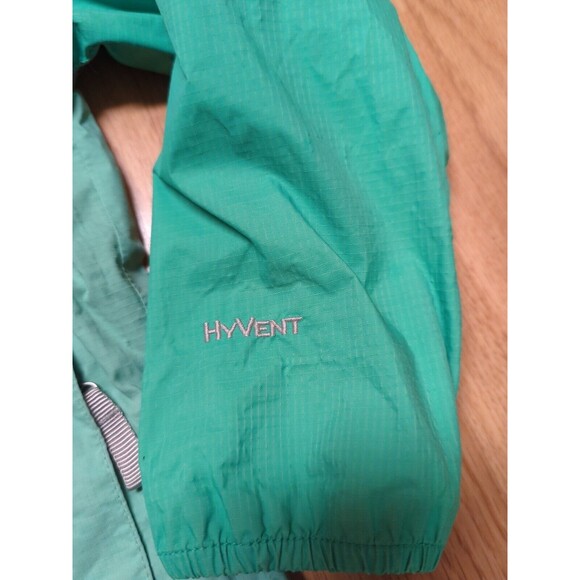 The North Face Hyvent Jacket Coat Windbreaker Girls XS Extra Small Green Hooded - Picture 4 of 12